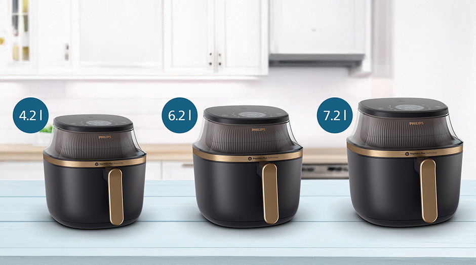 Fritéza teplovzdušná Philips Airfryer 4,2 l, NA322/00 čierna