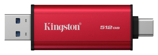 SSD externý Kingston Dual Portable 512GB, USB-A/C, USB 3.2 Gen 2 čierny/červený SSD externý Kingston Dual Portable 512GB, USB-A/C, USB 3.2 Gen 2 čierny/červený