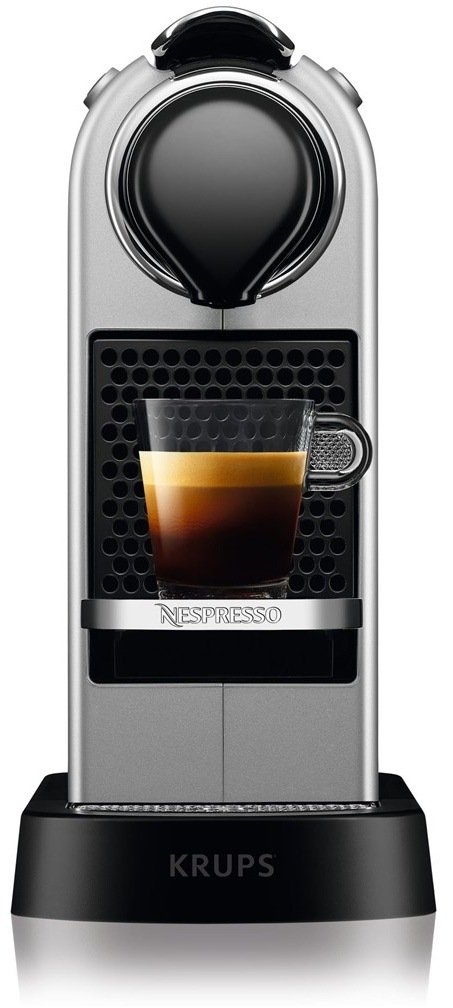 Kapsulový kávovar Krups Nespresso CitiZ XN741B10 strieborný Kapsulový kávovar Krups Nespresso CitiZ XN741B10 strieborný