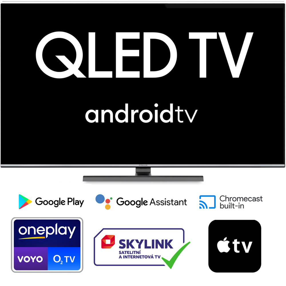 Televízia Finlux 55FQK9070 Android TV rozhranie