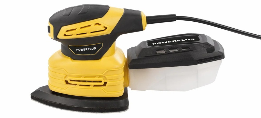 Vibračná brúska Powerplus POWX04800 je vybavená ergonomickou mäkčenou rukoväťou
