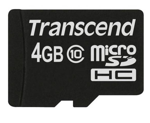 Pamäťová karta Transcend MicroSDHC 4GB Class10