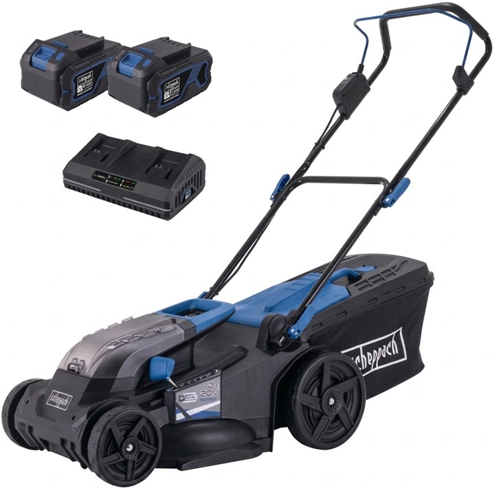 Akumulátorová kosačka Scheppach BC-MP430-X-SET XL2