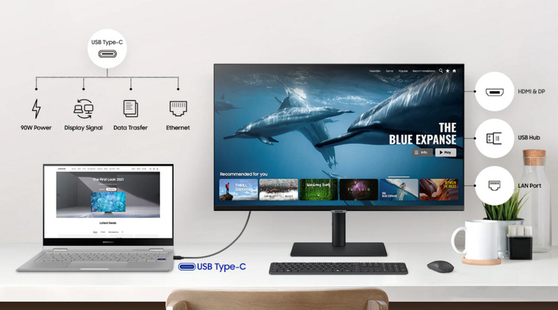 Monitor Samsung ViewFinity S60UA čierny