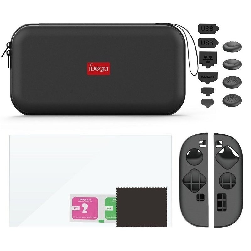 Herný set iPega SW2194P 9v1 Sport Pack Slim - Nintendo Switch 2 - čierna farba