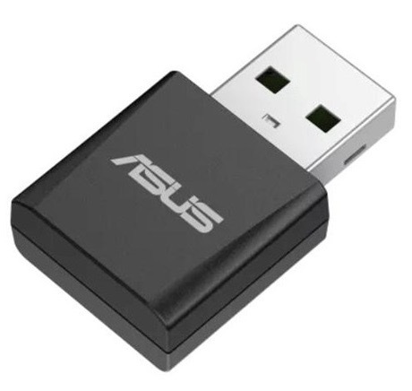 Wi-Fi adaptér ASUS pre bezdrôtové pripojenie, čierna farba