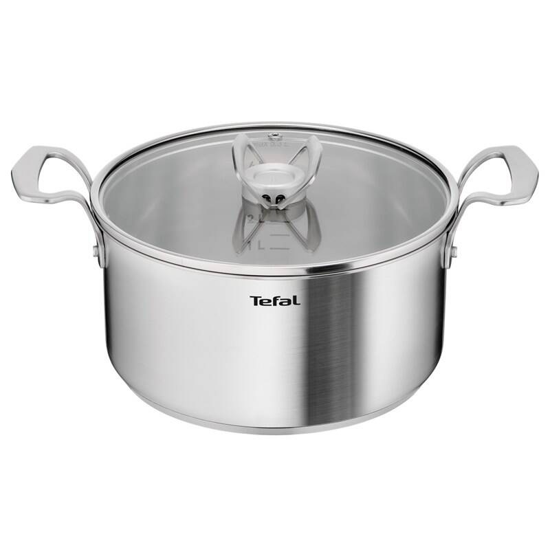 Nerezový kastról s pokrievkou a priemerom 24 cm.