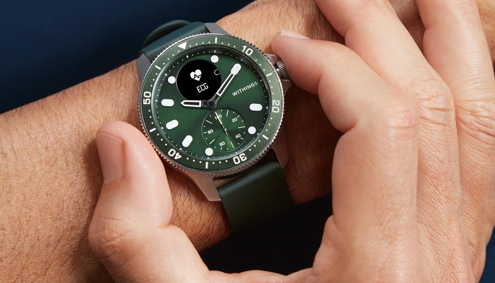 Inteligentné hodinky Withings Scanwatch Horizon - Special Edition 43 mm zelené Withings Scanwatch Horizon Special Edition