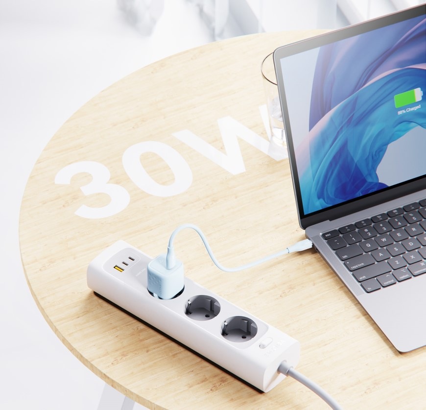 Nabíjačka do siete Voltme Revo 30 Mini 1xUSB-C 30W - modrá