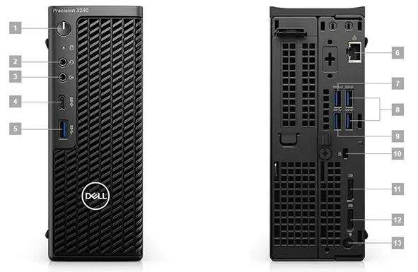 Stolný počítač Dell Precision 3240 CFF čierny Stolný počítač Dell Precision 3240 CFF čierny