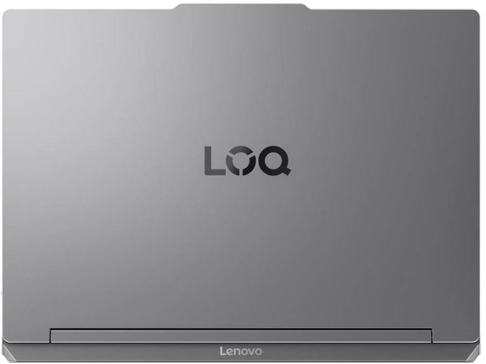 Notebook Lenovo LOQ v pohľade zozadu