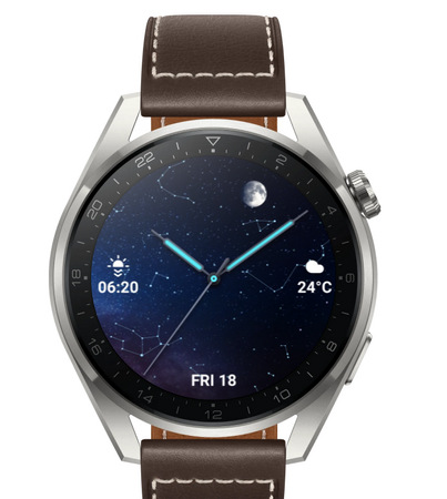Inteligentné hodinky Huawei Watch 3 Pro - Brown Leather