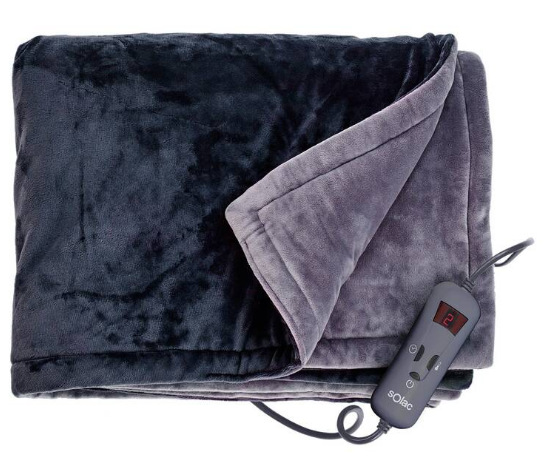 Vyhrievacia deka Solac CT8608 Reikiavik double, 180 × 140 cm čierna