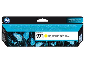 Atramentová náplň HP 971, 2 500 strán - žltá
