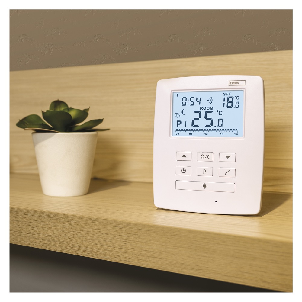 Termostat EMOS izbový, programovateľný, bezdrôtový, OpenTherm, P5611OT