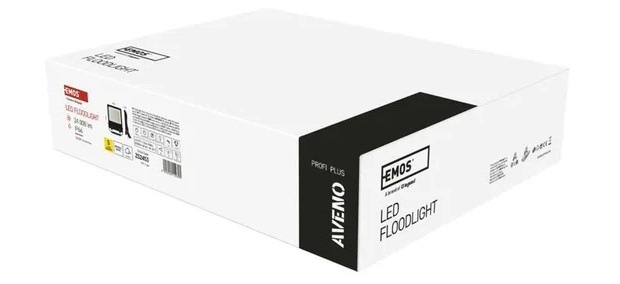 Reflektor EMOS AVENO, 150W, 24000lm, neutrálna biela čierny LED REFLEKTOR AVENO 150W 24000LM IP66 NW