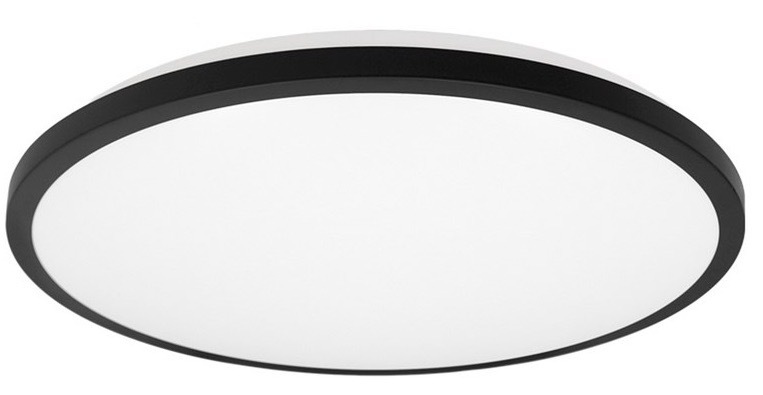 LED stropné svietidlo Top Light Onyx KS CCT, 10W, 1000lm, IP44, 29cm, teplá/neutrálna/studená biela čierne