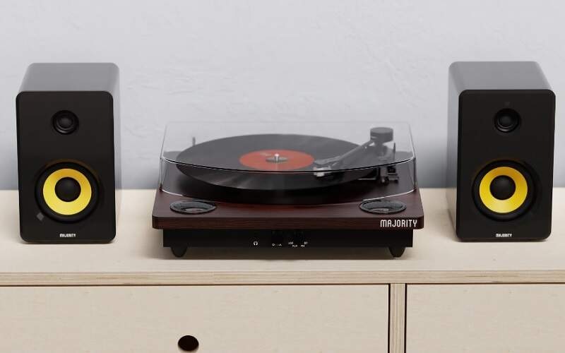 Gramofón Majority Moto Turntable hnedý Gramofón Majority Moto Turntable hnedý