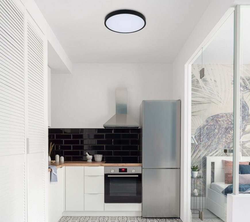 LED stropné svietidlo Rabalux ALENZO 24W, 1500 lm, stmievanie, ovládanie čierne Stropné svietidlo Rabalux ALENZO 24W, 1500 lm, stmievanie, ovládanie - čierne