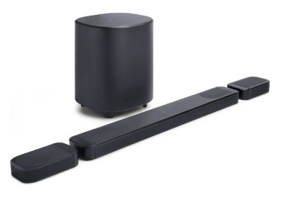 Soundbar a subwoofer JBL BAR 1000 MK2, zadné repro, čierna