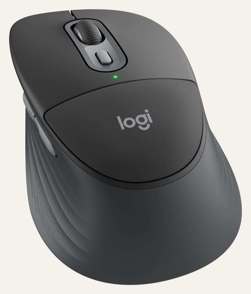 Bezdrôtová myš Logitech Signature M850 L Wireless v čiernom prevedení s ergonomickým tvarom a rolovacím kolieskom SmartWheel