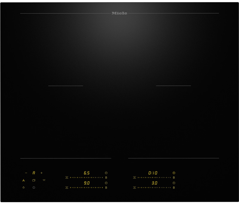 Indukčná varná doska Miele KM 8565 FL v bezrámčekovom prevedení, čierna farba