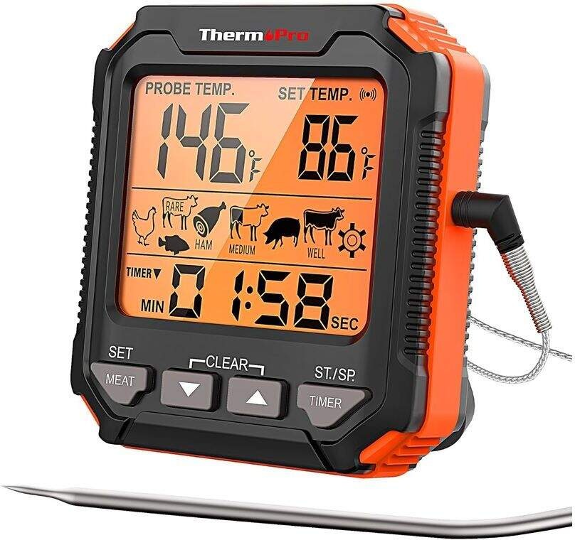 Teplomer do mäsa ThermoPro TP-716 žltý Teplomer do mäsa ThermoPro TP-716 žltý
