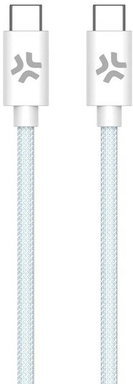 Kábel Celly USB-C/USB-C, opletený (bavlnený) s výkonom 60 W a dĺžkou 1,5 m