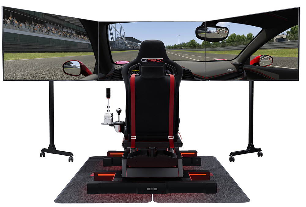 Držiak Next Level Racing Free Standing Triple Monitor Stand, pre 1-3 monitory čierny
