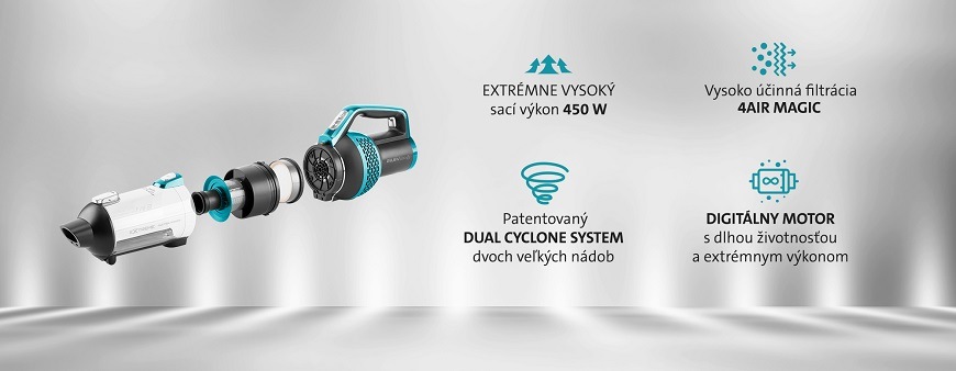 Tyčový vysávač ETA Magic Aqua Plus 7236 90000 čierny/modrý Tyčový vysávač ETA Magic Aqua Plus 7236 90000 čierny/modrý