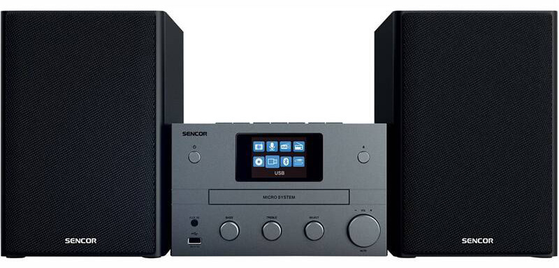 Mikro HiFi systém Sencor SMC 5700WDB čierny/sivý