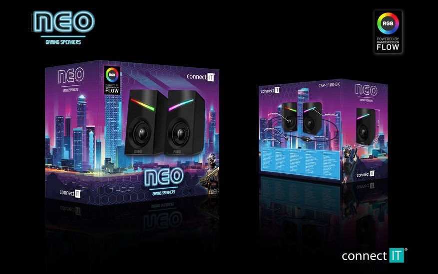 Reproduktory Connect IT NEO čierne Connect IT NEO (CSP-1100-BK)