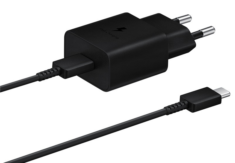 Nabíjačka do siete Samsung USB-C 15W + USB-C kábel čierna