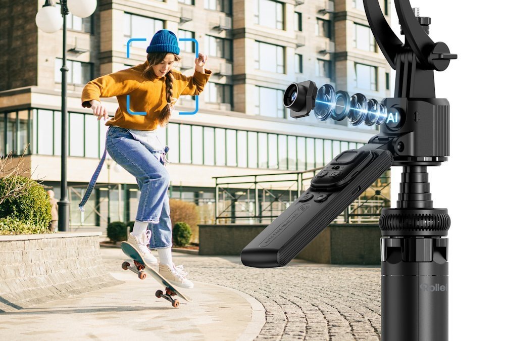 Statív Rollei Easy Creator Quadpod AI-Tracking čierny