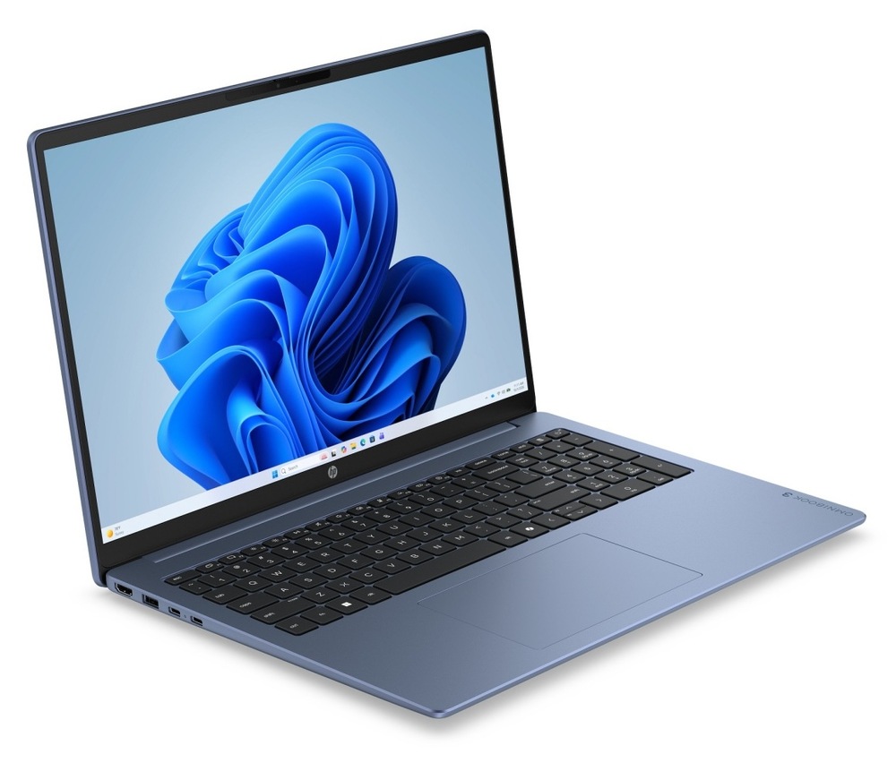 Notebook HP OmniBook 3 PC 16-bu0005ncx modrý Užite si krásny obraz, ktorý vám sprostredkuje 16-palcový IPS displej s rozlíšením 2K a antireflexnou úpravou.