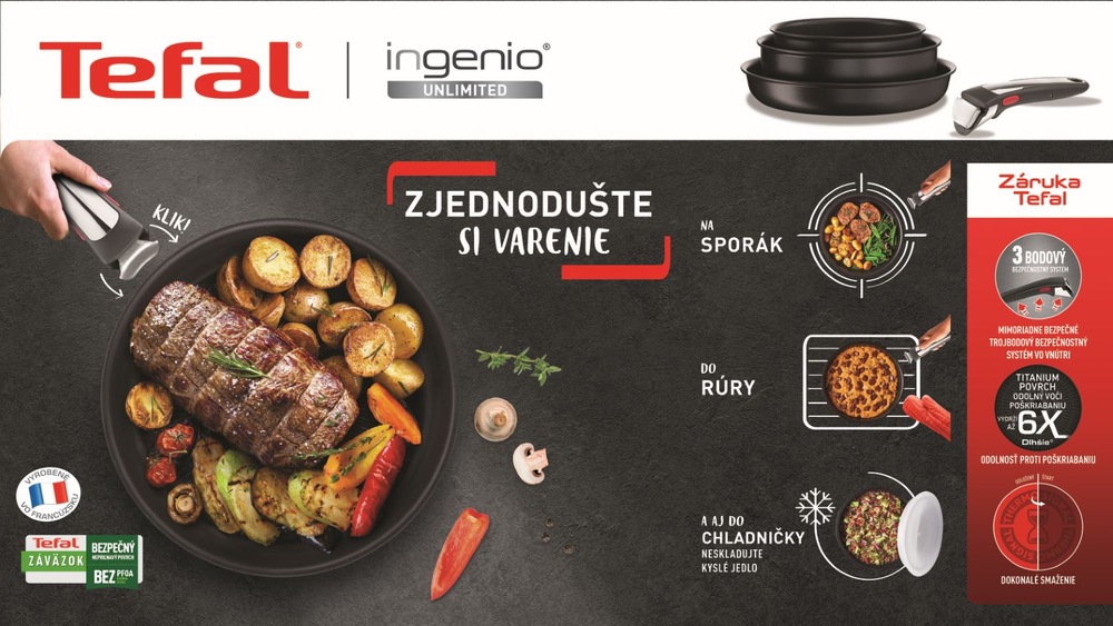 Rajnica Tefal Ingenio Unlimited L7632832, 16 cm