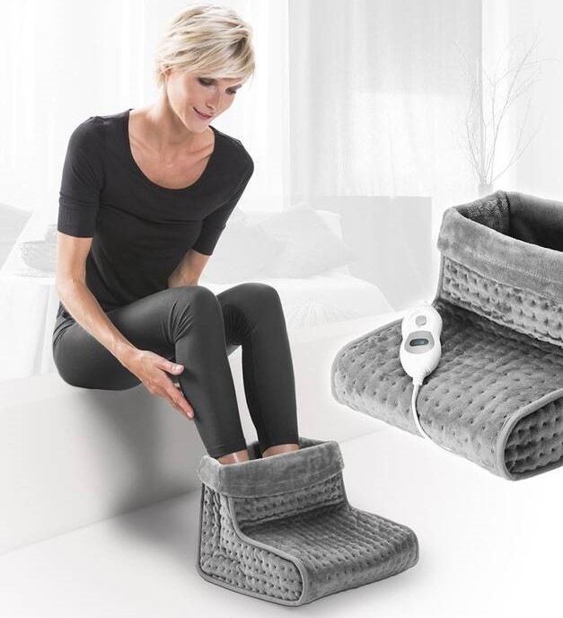 Vyhrievacia topánka Lanaform Foot Warmer sivá