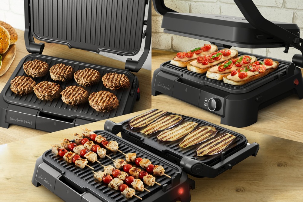 Gril Tefal GC520DE0 Supergrill 3in1 XL strieborný Gril Tefal GC520DE0 Supergrill 3in1 XL strieborný