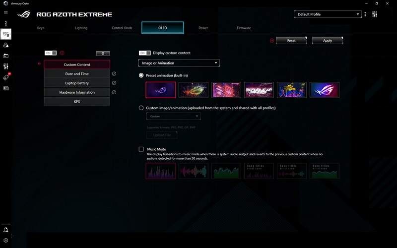 Klávesnica Asus ROG Azoth Extreme (ROG NX Snow / PBT) - US layout čierna