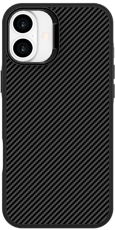 Kryt na mobil Platinum Carbon Magnet na Apple iPhone 16 - čierny