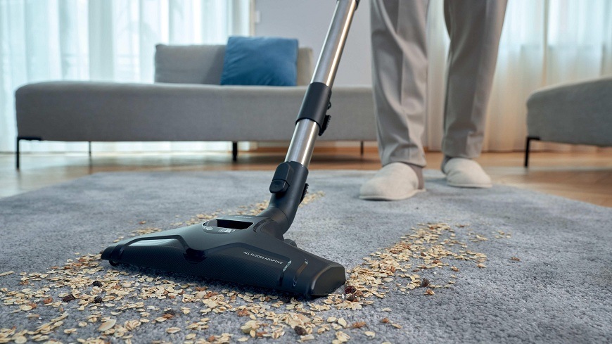 hubica allfloors vysávača Hoover HE210P 011 vysáva cereálie z koberca