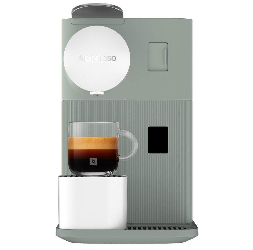 Kapsulový kávovar De'Longhi Nespresso Lattissima One EN510.GR šalviová farba Kapsľový kávovar De'Longhi Nespresso Lattissima One EN510.GR podporuje mliečny systém Lattecrema s nádobkou na 165 ml mlieka