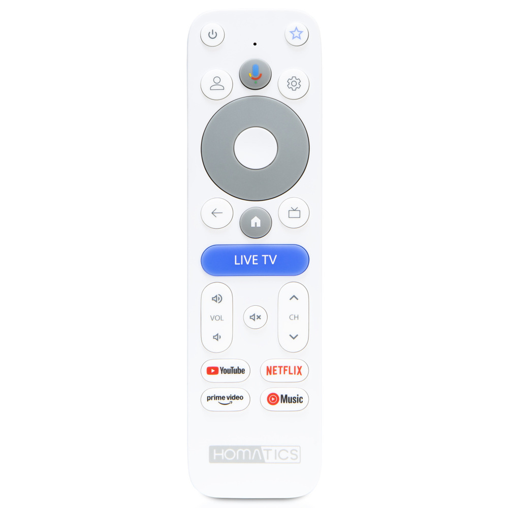 Multimediálne centrum HOMATICS Dongle 4K V2 biely Multimediálny prehrávač Homatics Dongle 4K V2 ponúka diaľkové ovládanie