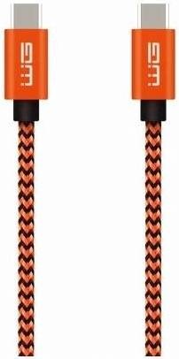 Kábel WG USB-C/USB-C, 1m oranžový