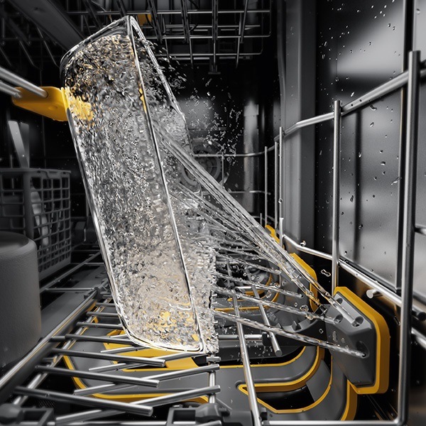 Umývačka riadu Whirlpool W7F HS41, biela, technológia PowerClean Pro