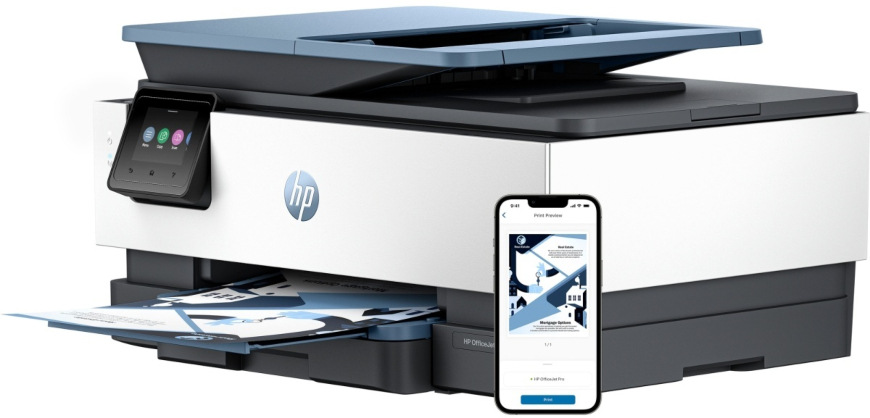 Tlačiareň multifunkčná HP OfficeJet Pro 8125e, služba HP Instant Ink sivá/biela/modrá „HP