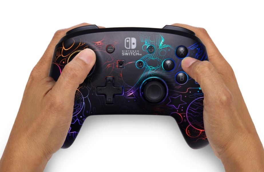 PowerA Enhanced Wireless pre Nintendo Switch – Galactic Vortex (NSGP0349-01)