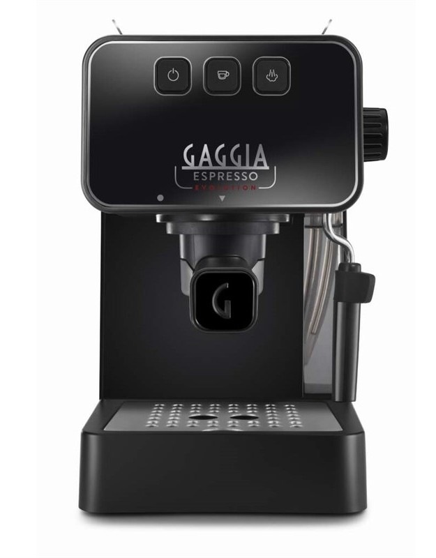 Pákový kávovar Gaggia Evolution Black, čierna farba.