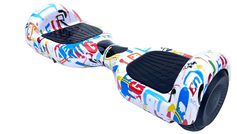 Hoverboard Kolonožka® Lite crazy biely Hoverboard Kolonožka® Lite crazy white z bočnej strany