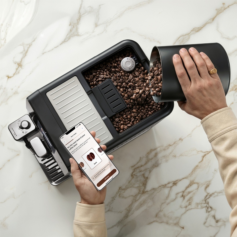 Automatický kávovar De'Longhi Eletta Ultra ECAM 470.85.MB čierne/nerez Kávovar De'Longhi ponúka tichý prevádzku